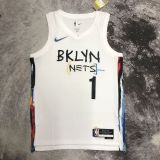 Men's Mikal Bridges White Team Jersey - City Edition