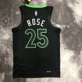 Men's Derrick Rose Black Team Jersey - Statement Edition