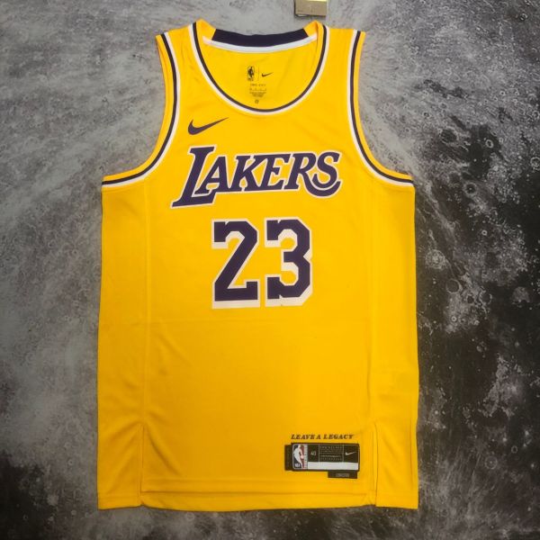 Men's LeBron James Yellow Team Jersey