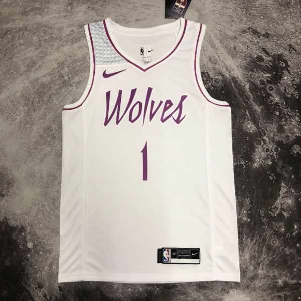 Men's Anthony Edwards White Team Jersey