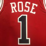 Men's Derrick Rose Red Team Jersey