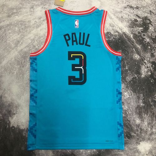 Men's Chris Paul Blue Team Jersey - City Edition