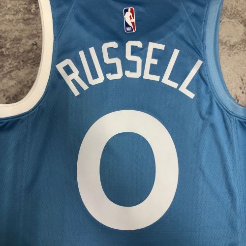 Men's D'Angelo Russell Blue Team Jersey