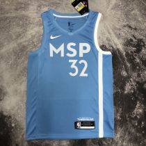 Men's Anthony Edwards Blue Team Jersey
