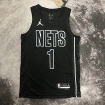 Men's Mikal Bridges Black Team Jersey - Statement Edition
