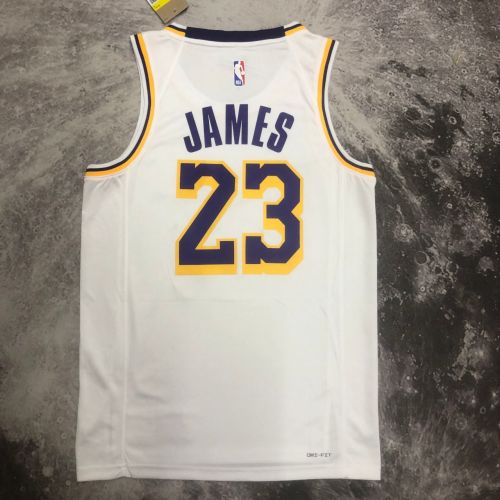 Men's LeBron James White Team Jersey