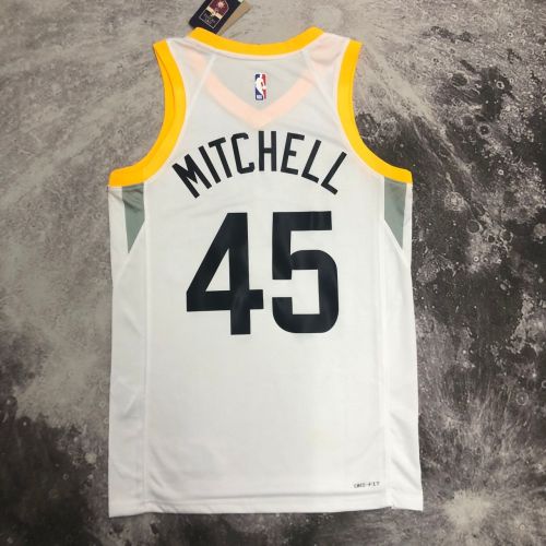 Men's Donovan Mitchell White Home Team Jersey