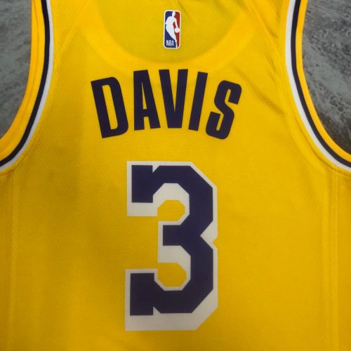 Men's Anthony Davis Yellow Team Jersey