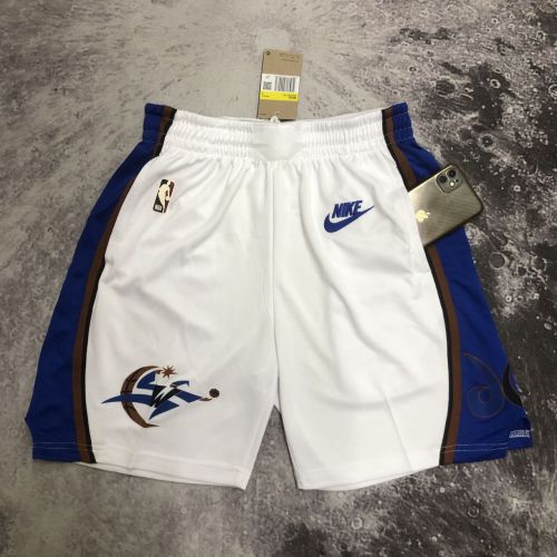 Men's White Retro Team Shorts