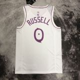 Men's D'Angelo Russell White Team Jersey