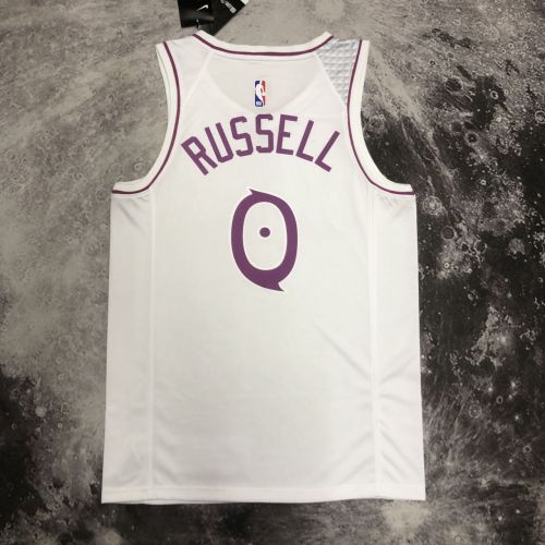 Men's D'Angelo Russell White Team Jersey