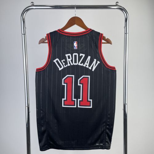 Men's Demar DeRozan Black Team Jersey - Statement Edition