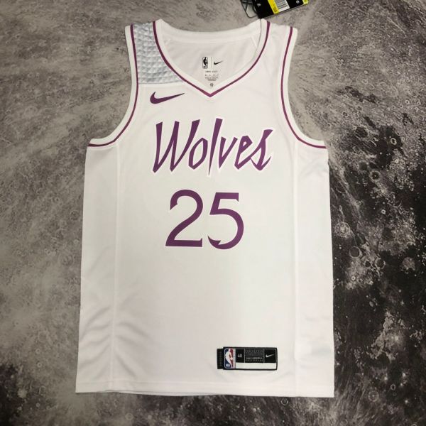 Men's Derrick Rose White Team Jersey