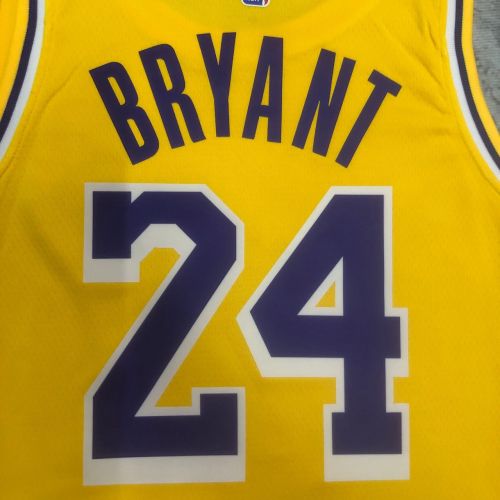 Men's Kobe Bryant Yellow Team Jersey