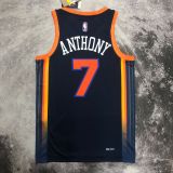 Men's Carmelo Anthony Black Team Jersey - Statement Edition
