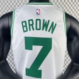 Men's Jaylen Brown White Team Jersey