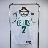 Men's Jaylen Brown White Team Jersey