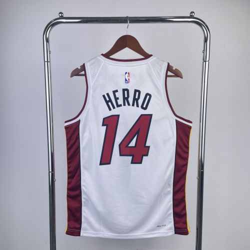 Men's Tyler Herro White Team Jersey