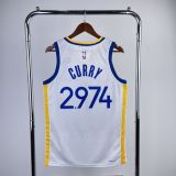 Men's Stephen Curry White Team Jersey