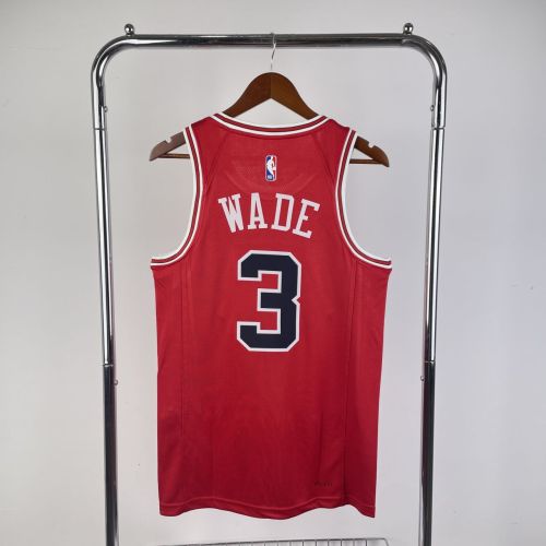 Men's Dwyane Wade Red Team Jersey