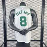 Men's Kristaps Porzingis White Team Jersey