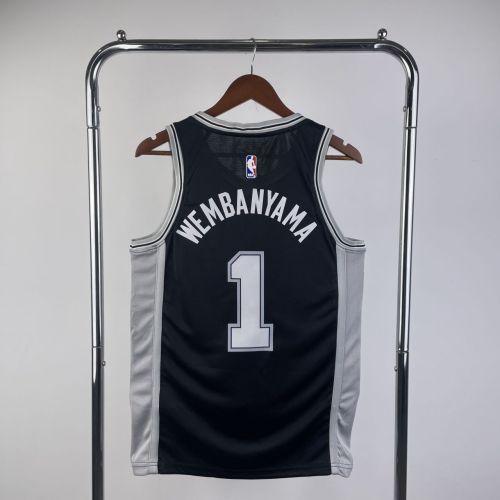 Men's Victor Wembanyama Black Team Jersey