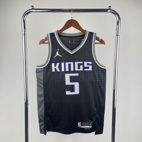 Men's De’Aaron Fox Black Team Jersey - Statement Edition