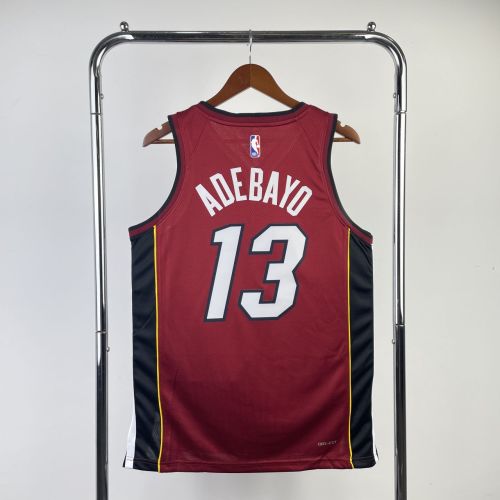 Men's Bam Adebayo Red Team Jersey - Statement Edition