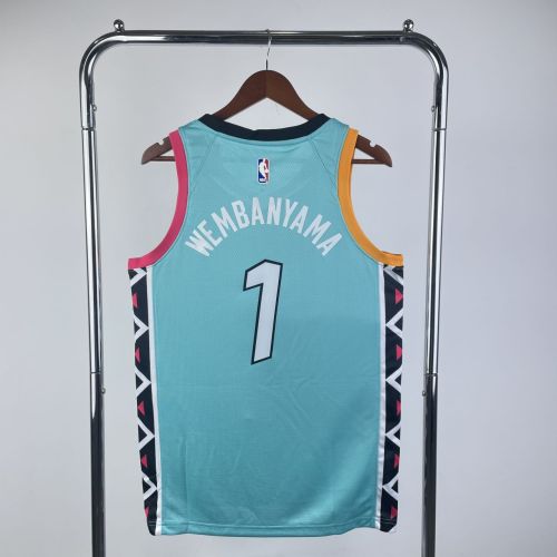 Men's Victor Wembanyama Blue Team Jersey - City Edition