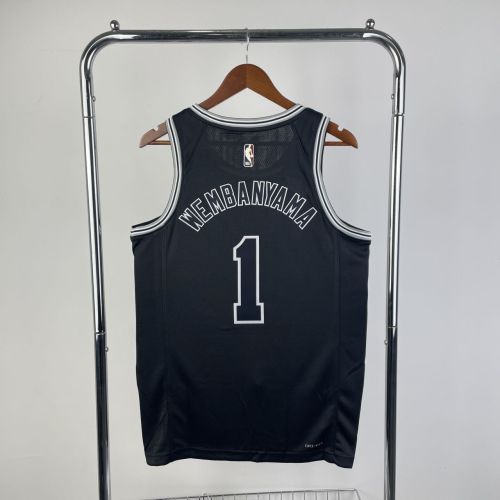 Men's Victor Wembanyama Black Retro Team Jersey