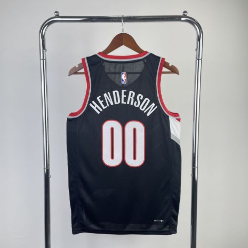 Men's Scoot Henderson Black Team Jersey