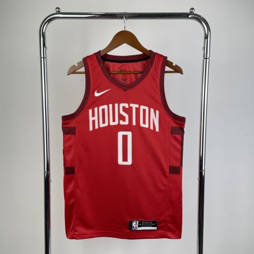 Men's Russell Westbrook Red Team Jersey