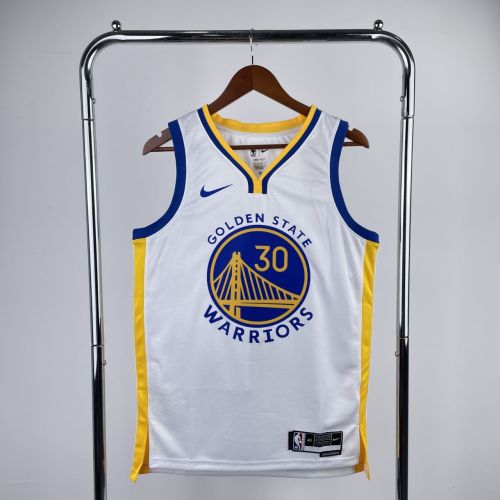 Men's Stephen Curry White Team Jersey