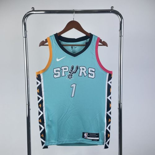 Men's Victor Wembanyama Blue Team Jersey - City Edition
