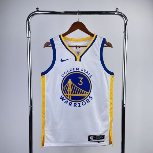 Men's Jordan Poole White Team Jersey