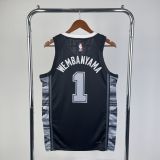 Men's Victor Wembanyama Black Team Jersey - Statement Edition