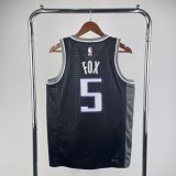 Men's De’Aaron Fox Black Team Jersey - Statement Edition