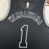 Men's Victor Wembanyama Black Retro Team Jersey