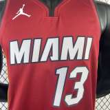 Men's Bam Adebayo Red Team Jersey - Statement Edition