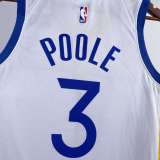 Men's Jordan Poole White Team Jersey
