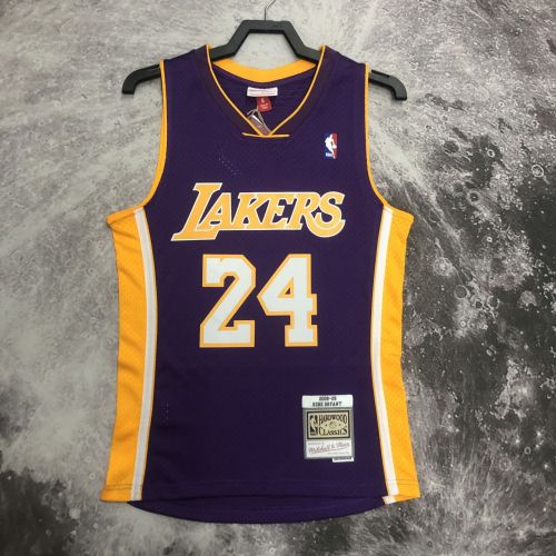 Men's M&N 08/09 Kobe Bryant Purple Retro Jersey