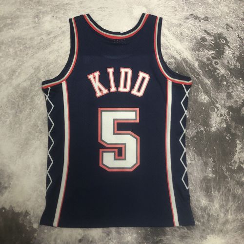 Men's M&N 2006/07 Jason Kidd Blue Retro Jersey