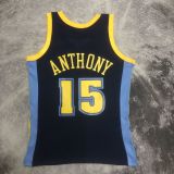 Men's M&N 2006/2007 Carmelo·Anthony Blue Retro Jersey