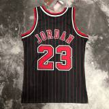 Men's M&N 1996 Michael Jordan Black Retro Jersey