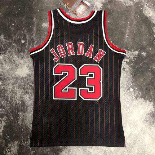 Men's M&N 1996 Michael Jordan Black Retro Jersey