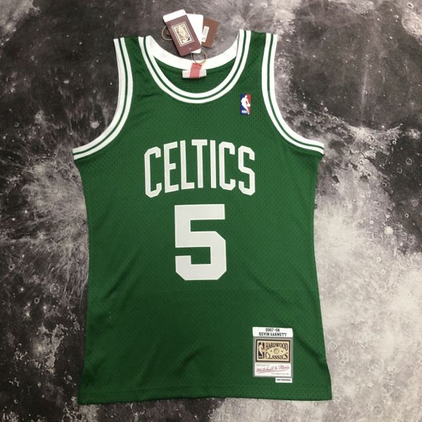 Men's M&N 2007/08 Kevin Garnett Green Retro Jersey