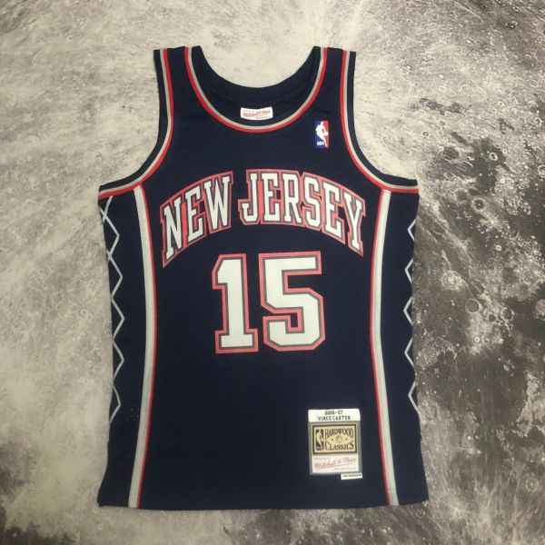 Men's M&N 2006/07 Jevon Carter Blue Retro Jersey