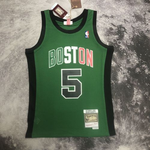 Men's M&N Kevin Garnett Green Retro Jersey