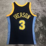 Men's M&N 2006/2007 Allen Iverson Blue Retro Jersey