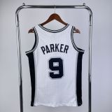 Men's M&N 2002/03 Tony Parker White Retro Jersey